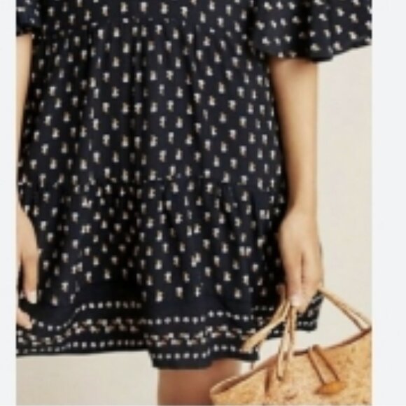 Faithfull the Brand X Anthropologie FRESA Blue Terrace Floral BNWT 🆕⌚📦🏃💨🚚 - Picture 3 of 16